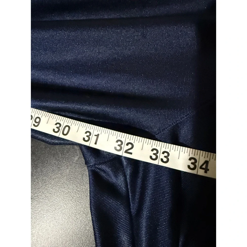 Footaction USA Mens XXL Navy Blue Snap Button Tearaway Track Pants Striped 90s